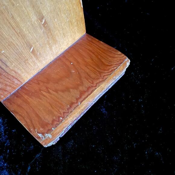 Rustic Wood Bookends | Vintage Farmhouse | Cottagecore Schoolhouse - Picture 7 of 10